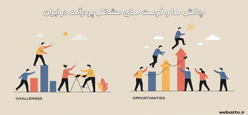 چالش و فرصت ها مشاغل پردرامد