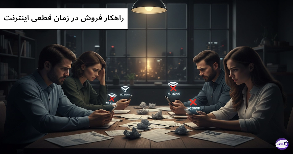 راهکار فروش در زمان قطعی اینترنت