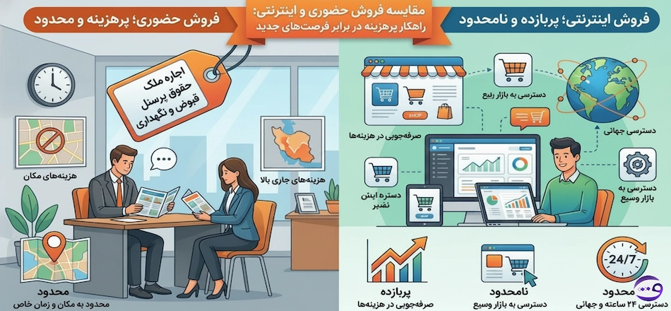 فروش حضوری محدود و پرهزینه