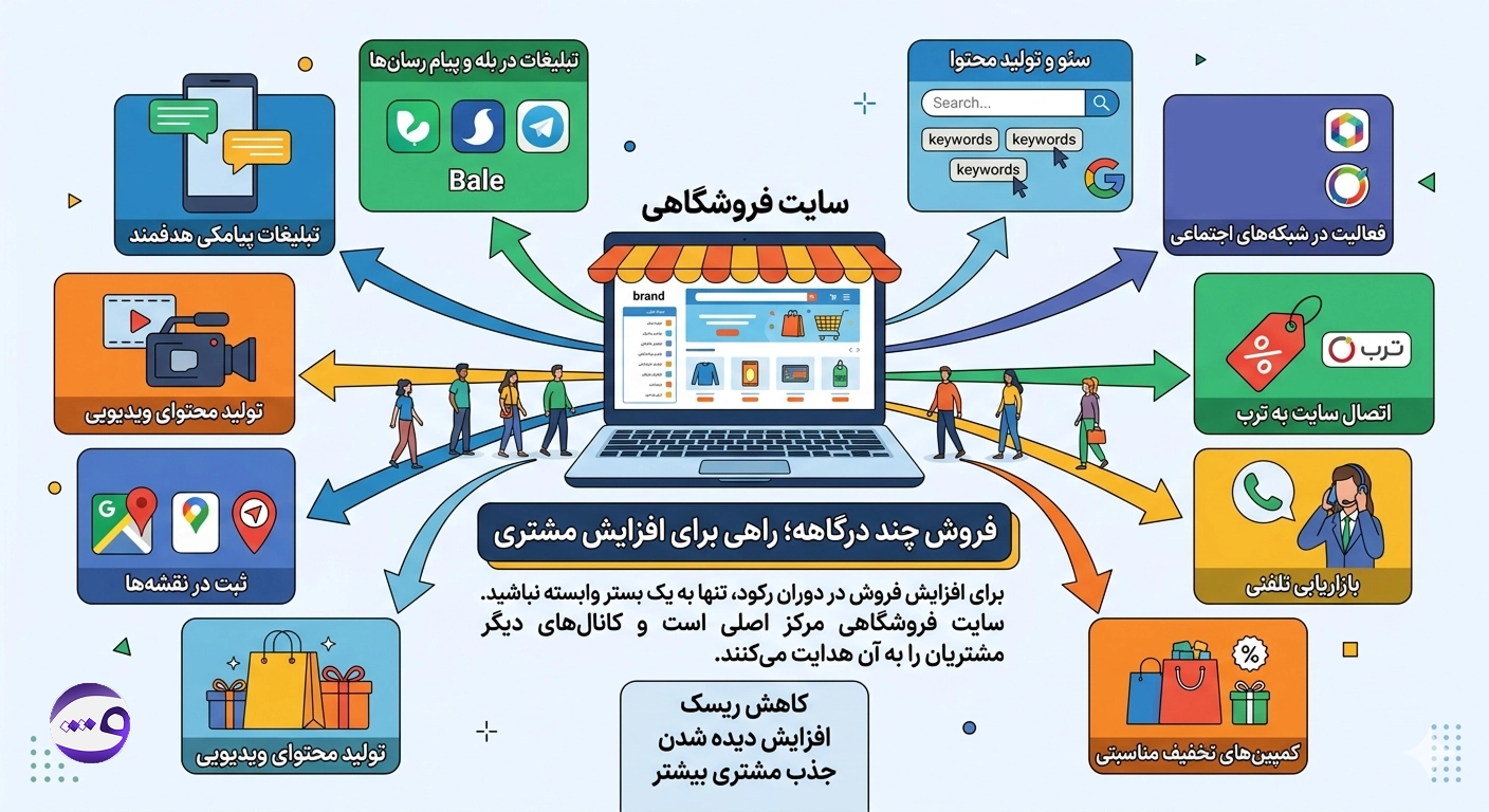 فروش چنددرگاهه کلید افزایش فروش